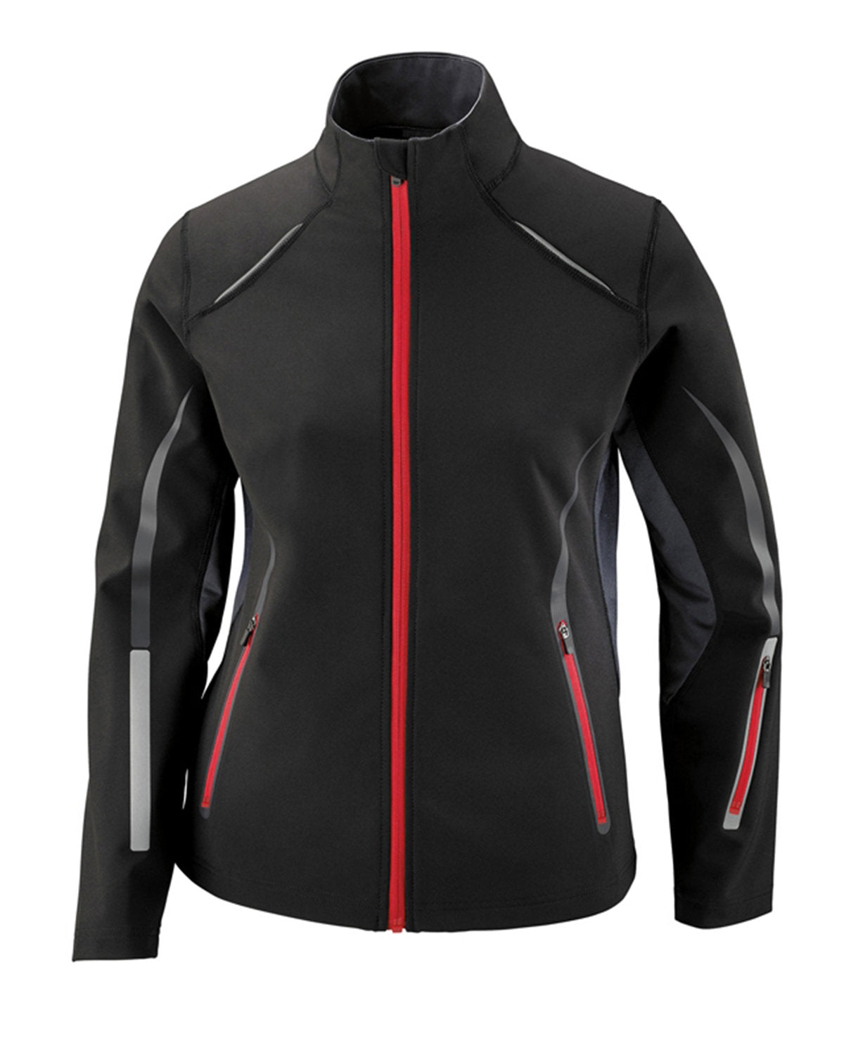 Ladies Three-Layer Light Bonded Hybrid Soft Shell Jacket