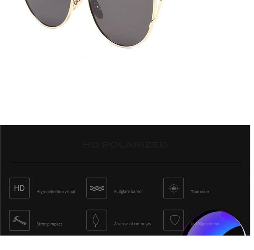 Stylish Ladies Polarized Mirrored Sunglasses