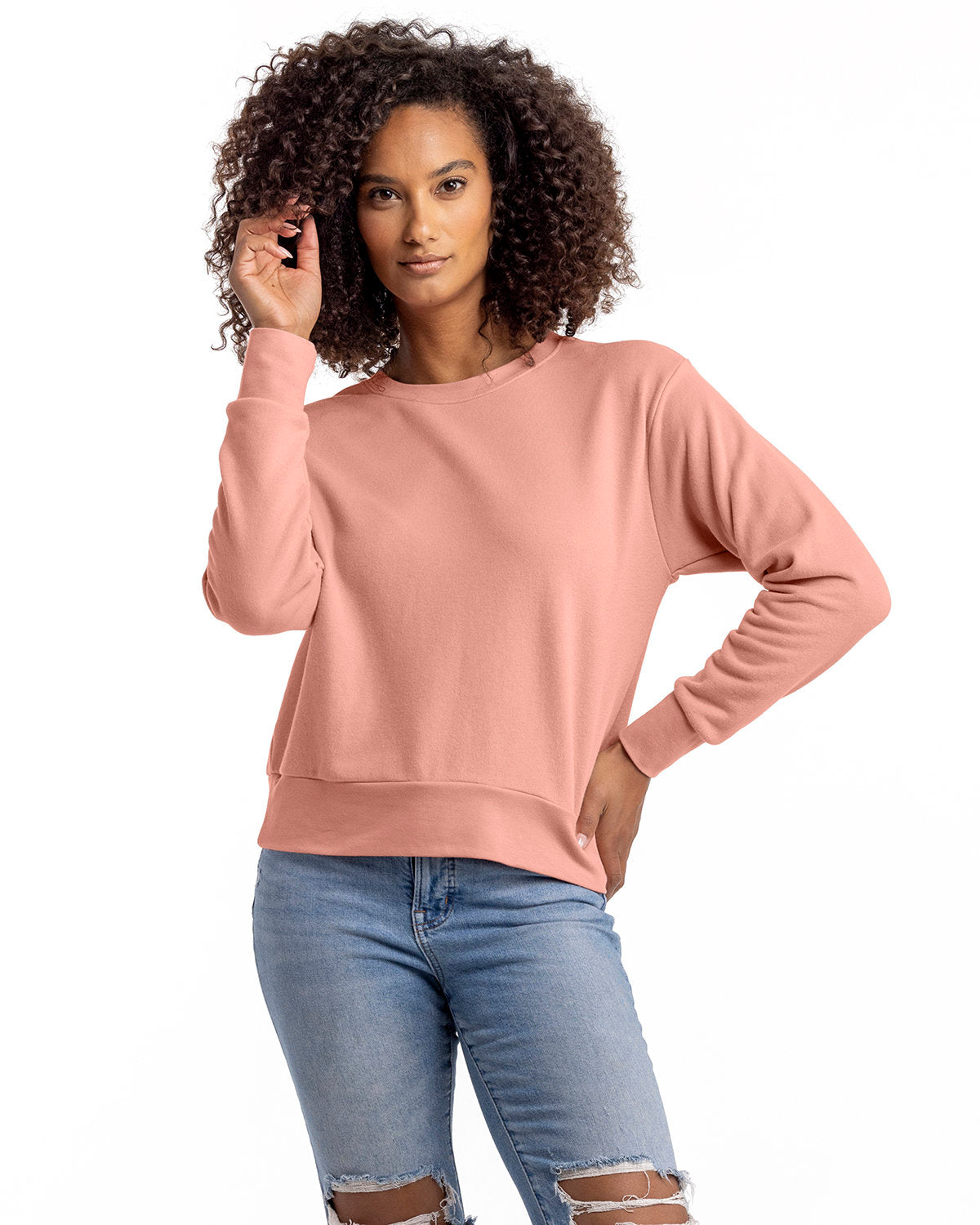Next Level Ladies Laguna Sueded Sweatshirt