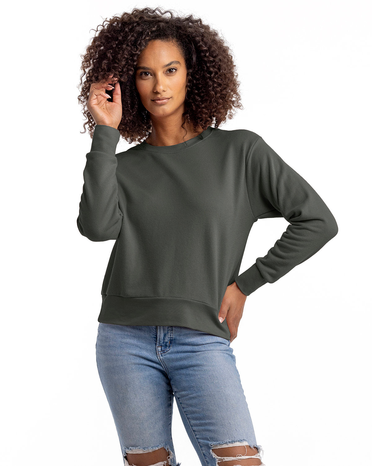 Next Level Ladies Laguna Sueded Sweatshirt