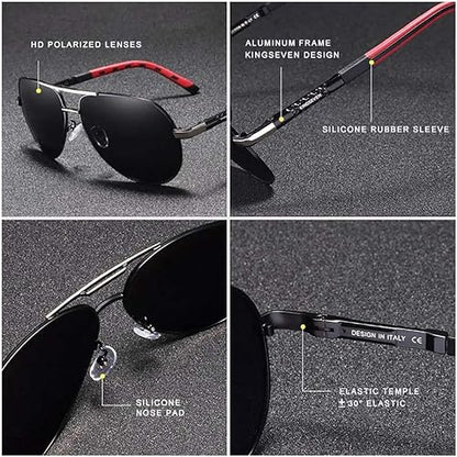 KINGSEVEN Polarized Aviator Sunglasses UV400