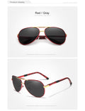 KINGSEVEN Polarized Men Aluminum Sunglasses Driving Mirror Len