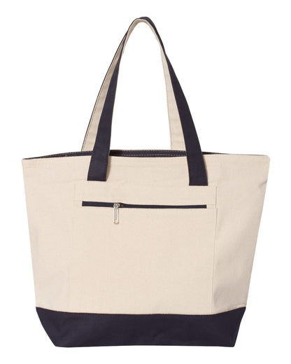 Q-Tees Q1300 - 19L Zippered Tote