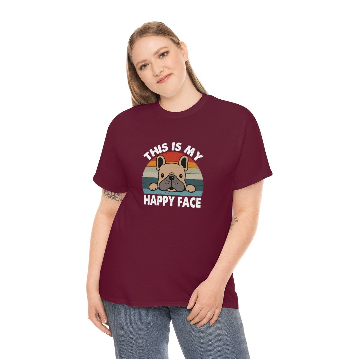 French Bull Dog Tee This Is My Happy Face