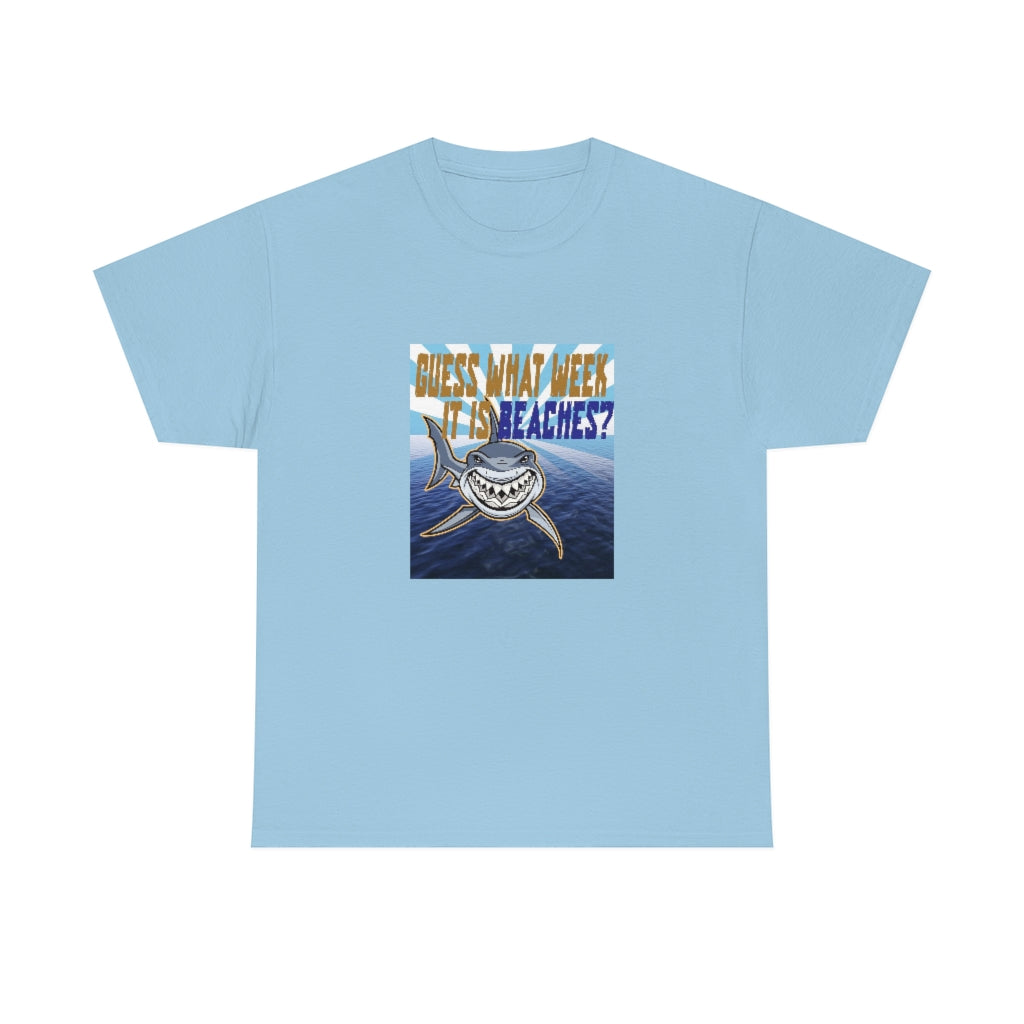 Shark Beaches Unisex Cotton Tee