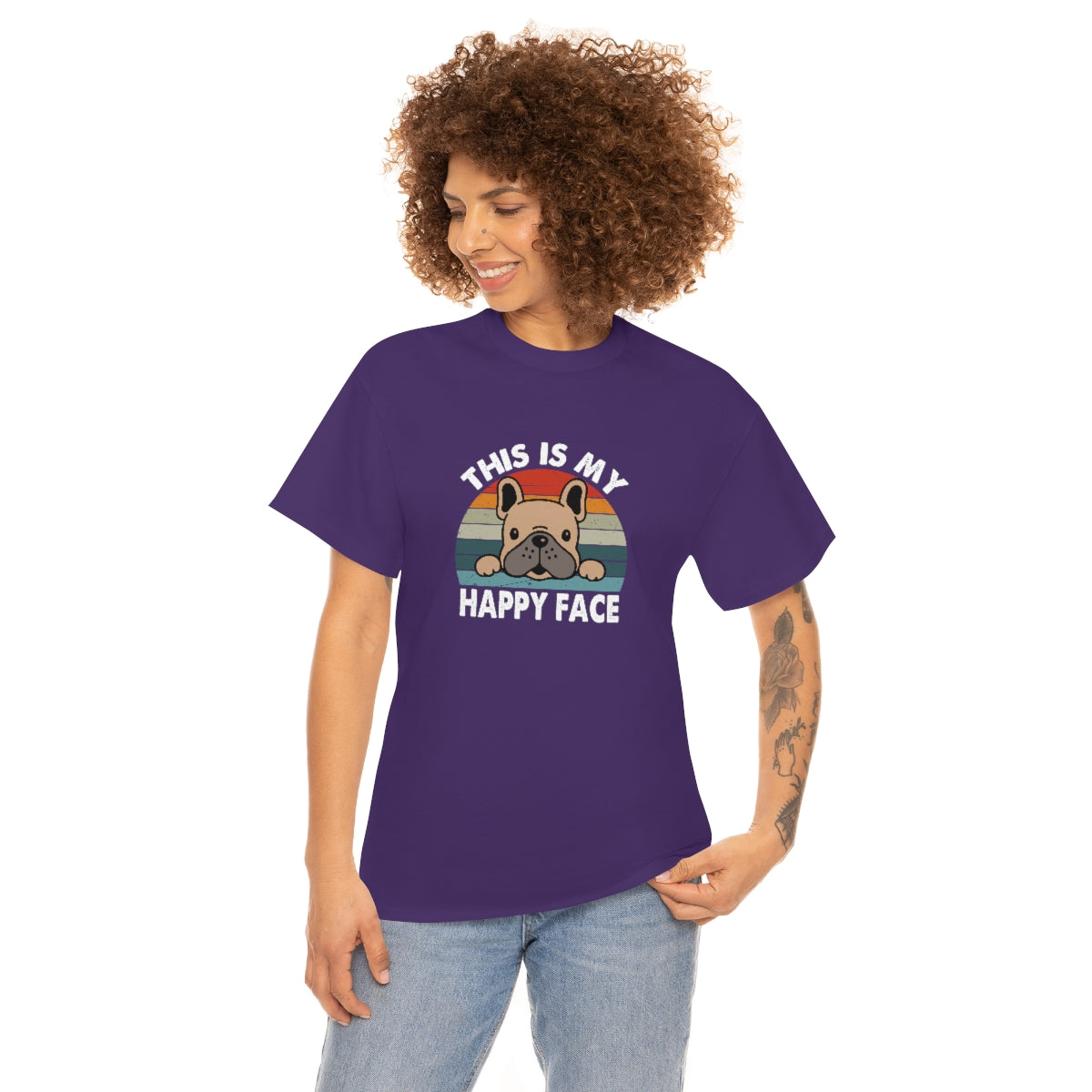 French Bull Dog Tee This Is My Happy Face