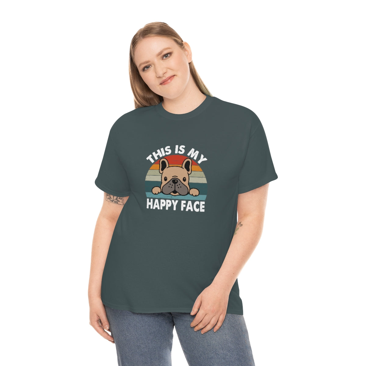 French Bull Dog Tee This Is My Happy Face