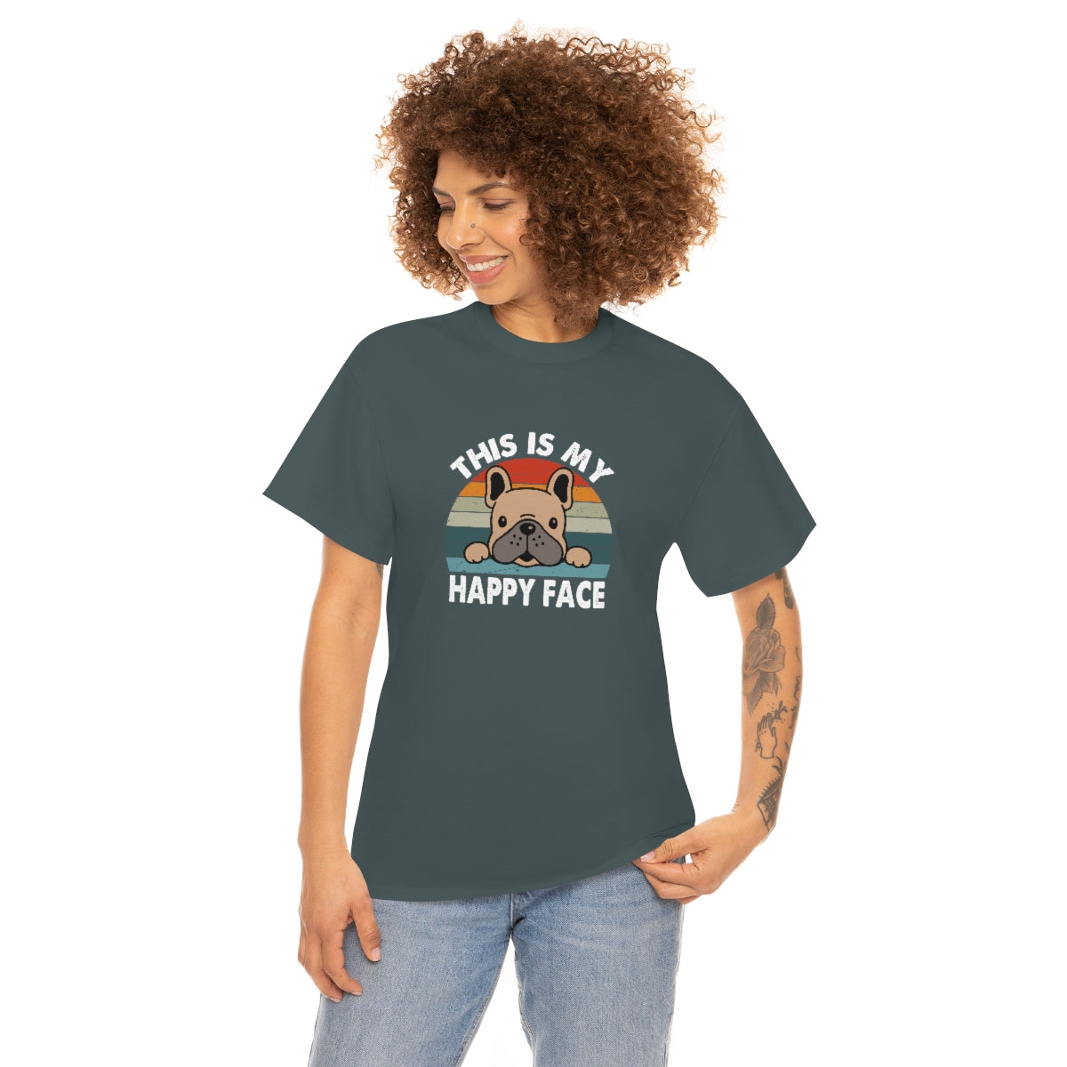 French Bull Dog Tee This Is My Happy Face