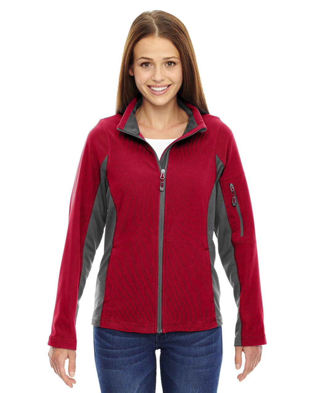 Ladies red north end jacket