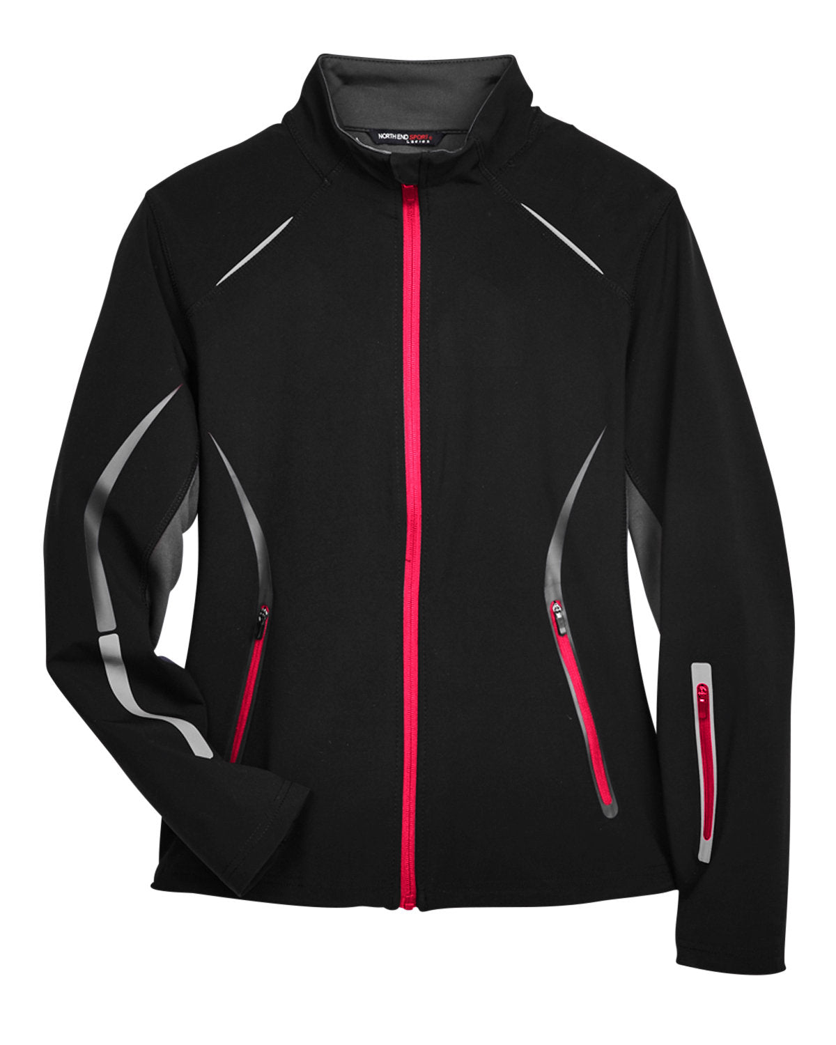 Ladies Three-Layer Light Bonded Hybrid Soft Shell Jacket