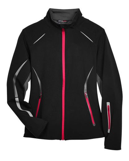 Ladies Three-Layer Light Bonded Hybrid Soft Shell Jacket