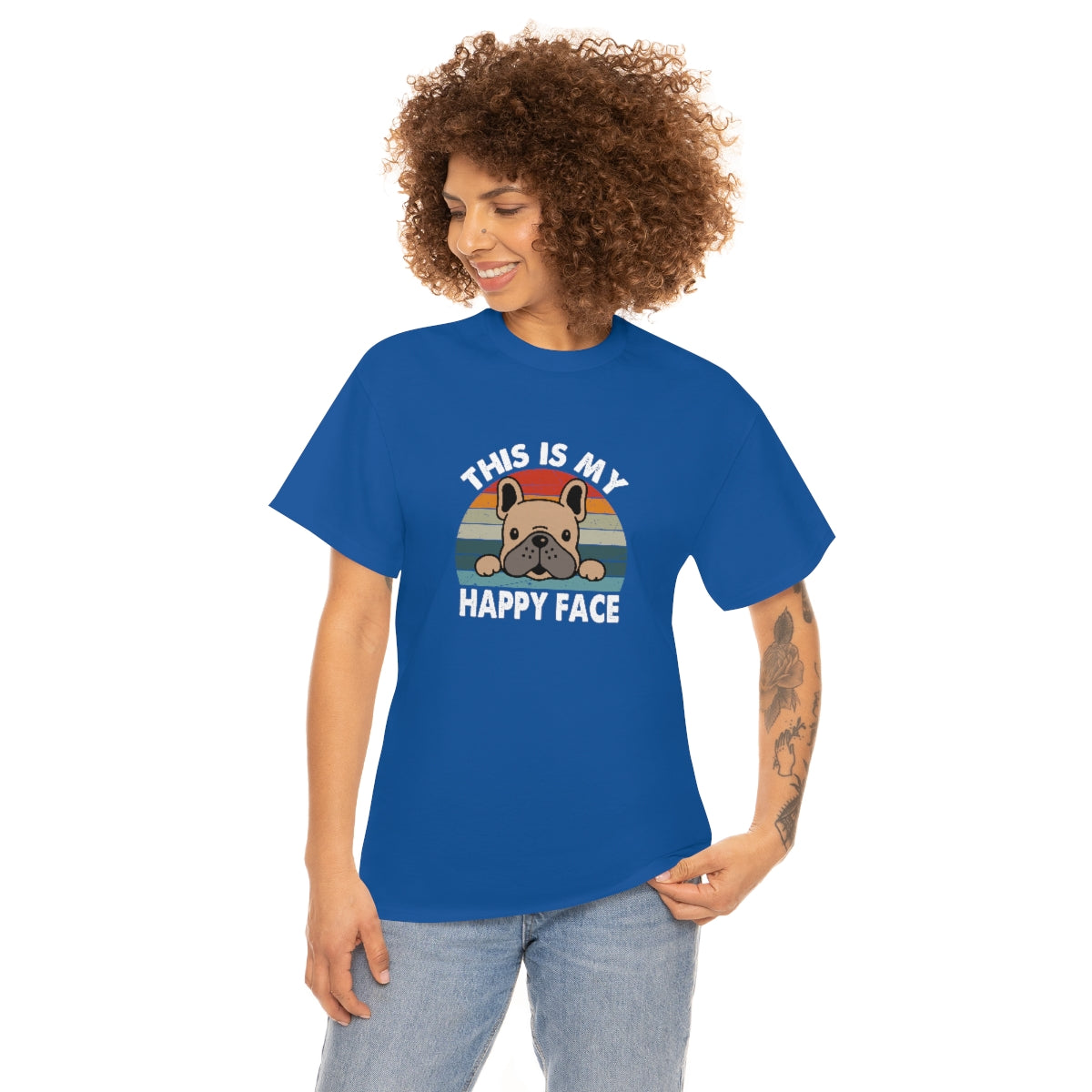 French Bull Dog Tee This Is My Happy Face