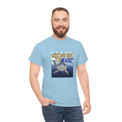 Shark Beaches Unisex Cotton Tee