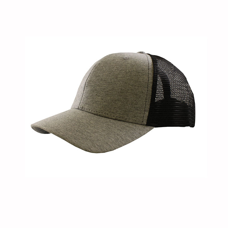 Two-Tone Cotton Mesh Trucker Cap