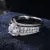 Sterling Silver CZ Engagement Ring