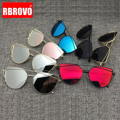 Cat Eye Wire Sunglasses Women