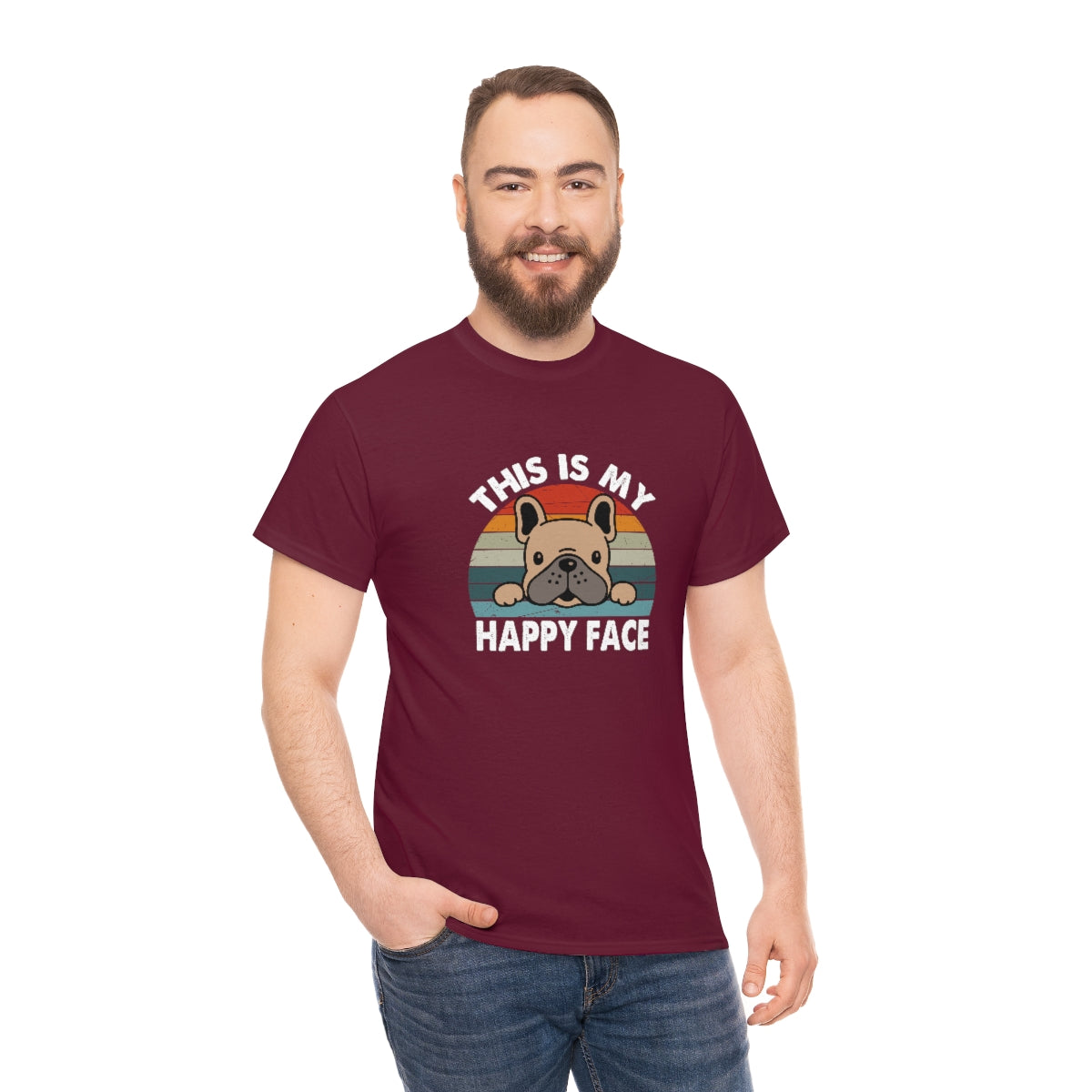 French Bull Dog Tee This Is My Happy Face