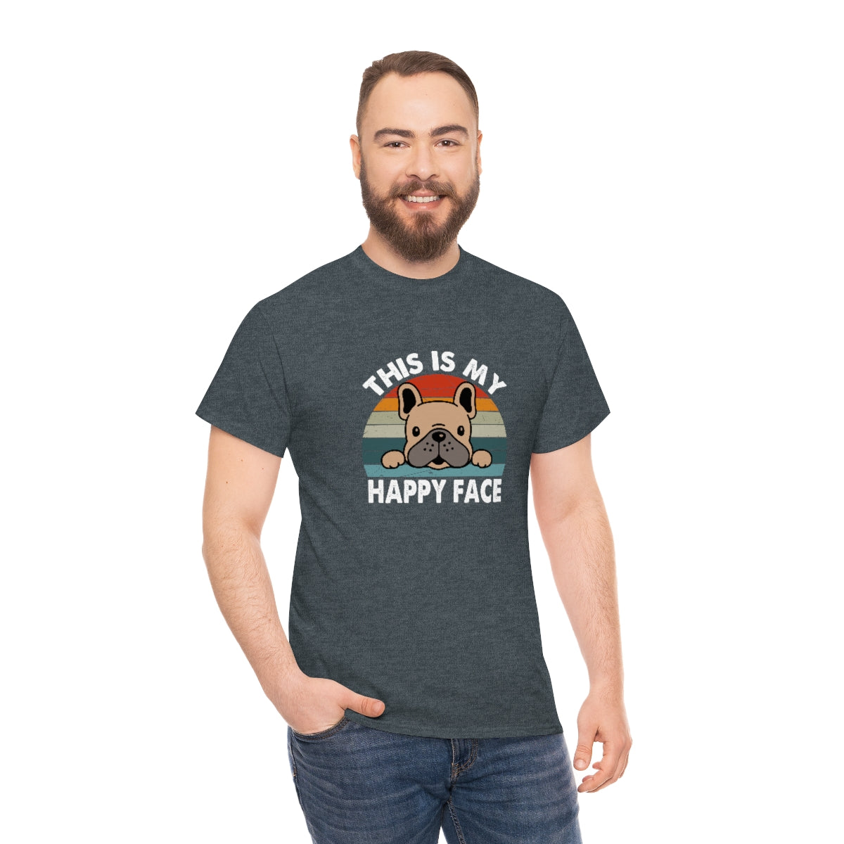 French Bull Dog Tee This Is My Happy Face