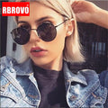 Round Mirrored Sunglasses Ladies